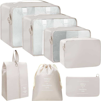 Travel Twill Storage Bag, Seven-Piece Set, Eight-Piece Set, Nine-Piece Set, Clothing Sorting Bag, Travel Storage Bag