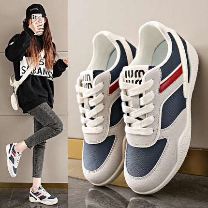 Summer Student Casual Daily Soft-Soled Non-Slip Round-Toe White Shoes Moral Training Shoes Retro Versatile Flat-Soled Casual Women's Shoes