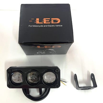 Electric car light super bright LED strong light motorcycle lens headlight shop street light tricycle battery car super bright spot light
