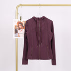 Eggplant purple hooded jacket / 10/XXL