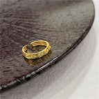 1290 gold three-ring chain opening adjustable