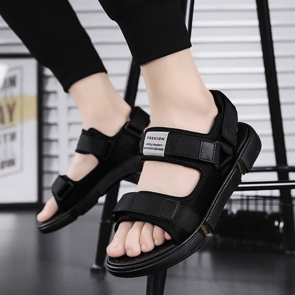 Sandals Men's Summer Sports Wear-Resistant Soft-Soled Sandals for Casual Dual-Purpose Driving Beach Vietnamese Slippers