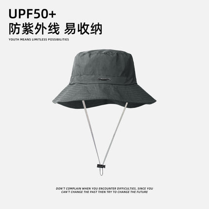 Sun Protection Fisherman Hat for Women Outdoor Mountaineering and Fishing Leisure Versatile Portable Storage Bag Thin Quick-Drying Sun Hat