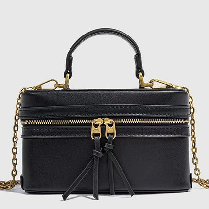 Z's Cross-Border Trend 2025 New Popular Satchel Canvas Hard Casual Work Clothing Small Square Bag Single Shoulder Crossbody Bag