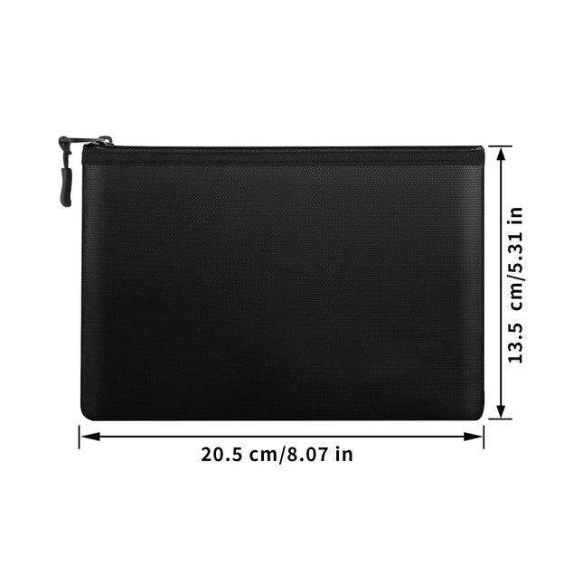 Factory Direct Sales High Temperature Resistant Fireproof Document Bag Silicone Fiberglass Household Commercial Safety Flame Retardant Storage Bag with Certification