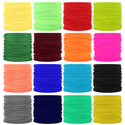 Solid Color Outdoor Turban Riding Flying Scarf Varied Magic Turban Men's and Women's Sunscreen Windproof Scarf Headgear Neck Sleeve Hair Band
