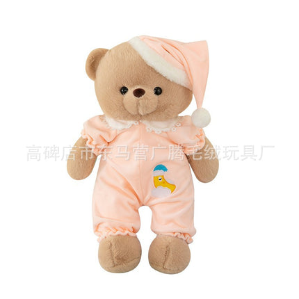 Cute Pajamas Bear Doll Plush Toy Children Cartoon Doll for Girlfriend Birthday Gift Couple Bear