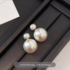 Shijia colorful off-white pearls [pair of 925 silver needles]