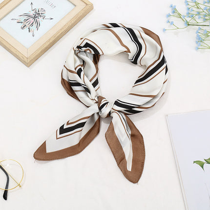 70 Silk Scarf Square Scarf High-end Korean Style Fashion All-match Professional Silk Small Scarf Retro Printed Silk Scarf for Women