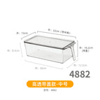 4882.pet handle box-medium size with lid 1 pet high transparency