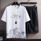 Snow Mountain White-Black Pants-suit / M