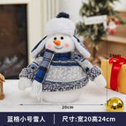 Yh239904A blue plaid standing doll
