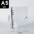 A5 black clip black buckle pvc binder