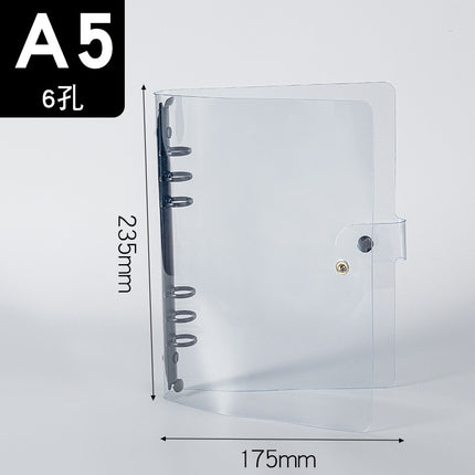 Binder storage book A5/A6/A7 color metal custom loose-leaf booklet PVC folder storage book