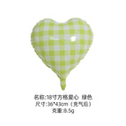 18inch square heart green