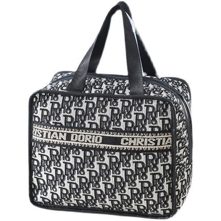 New Houndstooth Cosmetic Bag Large Capacity Ins Style Satchel Cosmetic Cosmetics Bag Satchel Travel Toiletry Bag