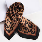 Black coffee leopard print / 70*70