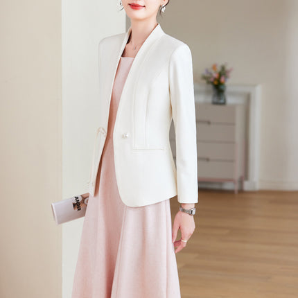 Spring and Autumn Fashion Elegant Business Wear Women's dress Two-piece OL Commuter Beautician White-collar Dress Overalls