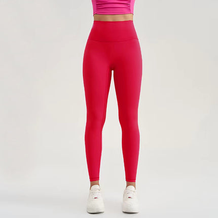 No embarrassment line high waist hip lifting yoga pants women's running workout clothes yoga sports tights leggings skinny pants