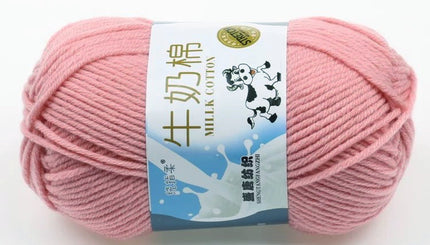Five-Strand Milk Cotton Wool Ball Wholesale Medium Thick Thread Crochet Doll Shoes Scarf Handmade DIY Knitting Material Package