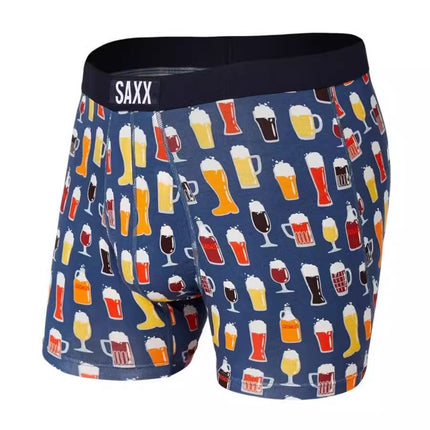 Saxx Men's Underwear Printed Modal Stereo Mesh Bag Slim Fit Soft Elastic Quick-Drying Close-Fitting Boxer Shorts for Men