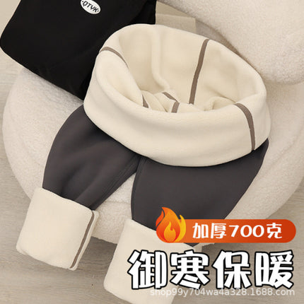 Real shot thin high pregnancy waist stripe winter milk velvet thread pregnant women leggings outside wear belly pants