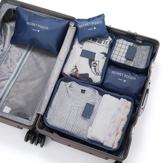 South Korea Portable Storage Six or Seven-Piece Luggage Clothes Organize Storage Bag Multi-Functional Travel Storage suit
