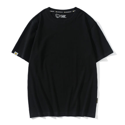 [tide brand loose] men and women 200g combed cotton advertising shirt 40 cotton round neck T-shirt class clothing group clothing