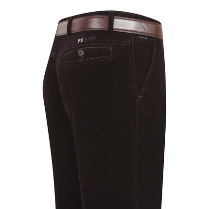 Autumn and Winter fleece-lined Thick Men's Corduroy Pants Middle-aged Men's Casual High Waist Loose Pants Middle-aged Pants