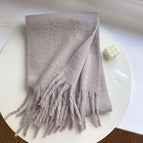 Seahorse fur solid color-grey / 210*40