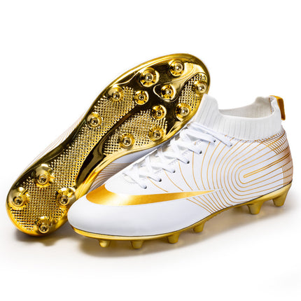 Cross-border Golden Football Shoes Men's TF Broken Nails Adult Competition AG Spike sneaker Wholesale