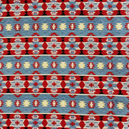 Ethnic style yarn-dyed jacquard cloth geometric stripes home fabric tablecloth sofa cloth decorative cloth for clothes in stock wholesale