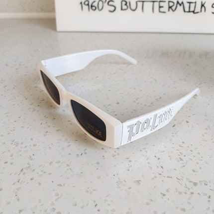 European and American Style Children's Dopamine Color Rectangular Frame Sunglasses Internet Popular New Baby Concave Shade Sunglasses