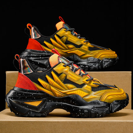Sports Shoes Shoes Men's 2025 Autum Men's Thick-Soled Sports and Leisure Popular Trbottomy Brand Hong Kong Style Shoes