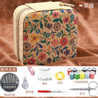 【vintage floral embroidery kit】11 colors of thread + 7 accessories
