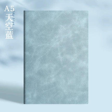 Enterprise logo simple high-quality leather high-end business buckle notebook office stationery suit in stock wholesale