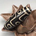 Old agate nine-eye dzi beads 18*55mm