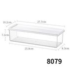 8079. transparent box with white lid - large size 1 piece (box body transparent ps, white lid pe)
