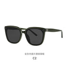 C2 all gray inner green film transparent green frame