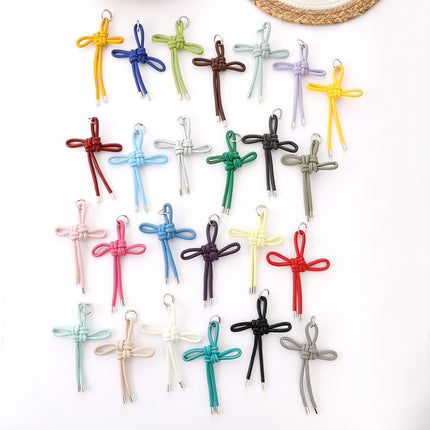 New Hand-woven Ruyi Knot Keychain Chinese Knot Car Bag Hanging Chain Accessories Keychain Hanging Ornaments