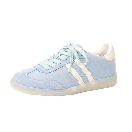 Women's Single Shoes 2026 New Retro Thick-Soled Height-Increasing German Training Shoes Versatile Lightweight Casual White Sneakers A-Gan Shoes