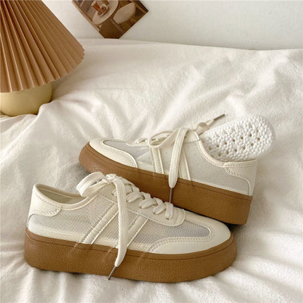Summer Women's Shoes, White Shoes, Women's Skirts, 2025 New Popular Mesh Shoes, Breathable Mesh Casual Shoes, Sports Shoes