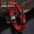 Red leather [black]: 205mm [inner circumference]]