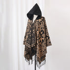 Cloak black camel / 130*150cm