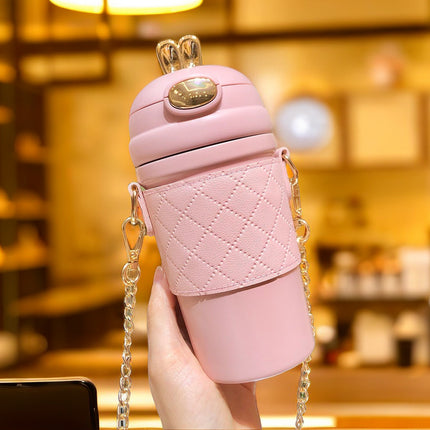 Goddess high-looking Chanel style fashion thermos cup cute new popular portable office coffee shop water Cup