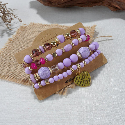 European and American Cross-Border Hot-Selling New Bohemian Bracelets Creative Tassel Multi-Layer Beaded Bracelets Fashion Jewelry