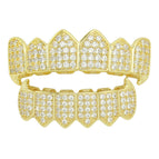 Golden upper teeth