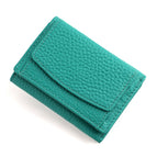 Songgang award [bright blue] full-layer cowhide inside and outside / 10*7*3CM