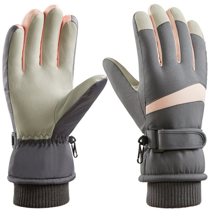 Ski gloves for men and women with winter cold outdoor riding plus velvet padded touch screen warm cross-border A30HXG