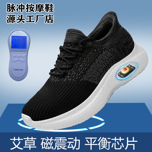 Slip-On Smart Foot Massage Shoes Magnetic Vibration Meridian Physiotherapy Shoes Negative Ion Mugwort Energy Functional Shoes Wholesale